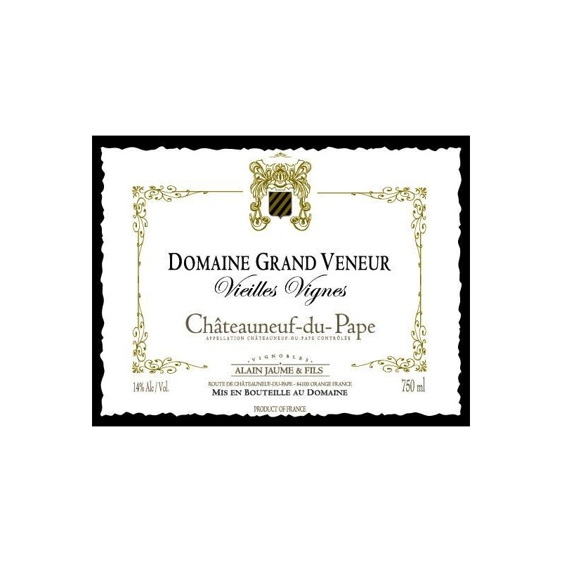 Chateauneuf du Pape 2010 Vieilles Vignes - Domaine Grand Veneur - Alain Jaume Chateauneuf du Pape 2010 Vieilles Vignes - Domaine Grand Veneur - Alain Jaume