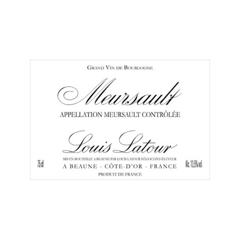 Meursault 1983 rouge - Louis Latour Meursault 1983 rouge - Louis Latour