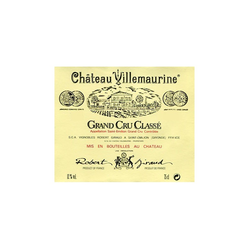 Château Villemaurine 1974 Château Villemaurine 1974