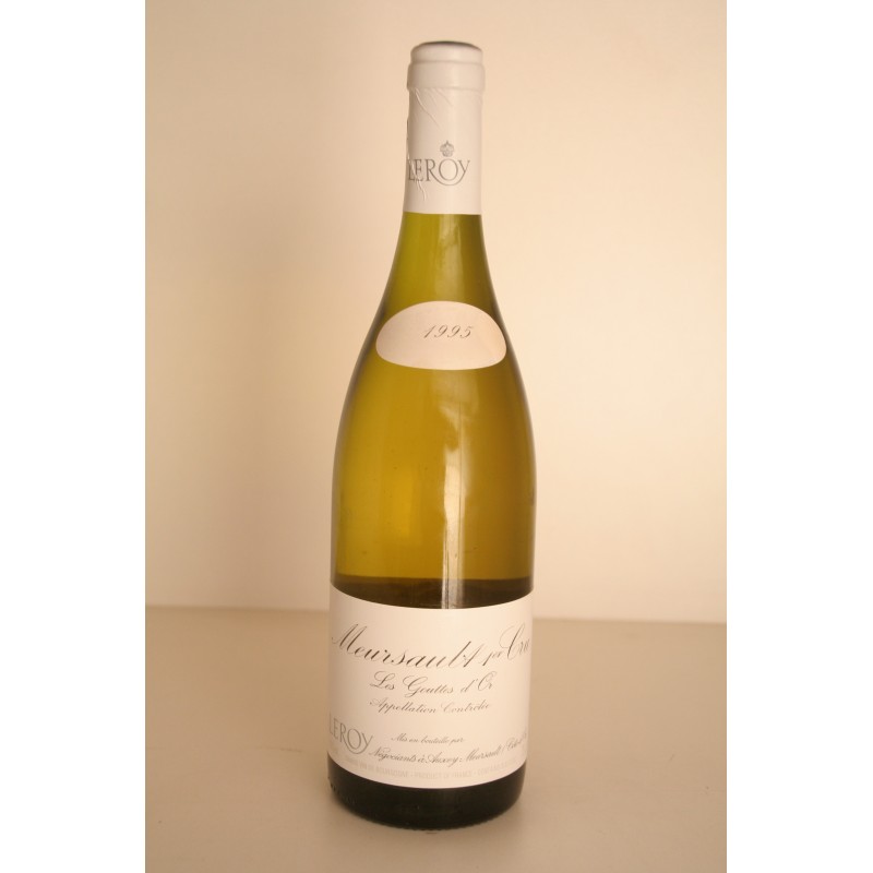 Meursault 1er cru 1995 Les gouttes d'or - Maison Leroy Meursault 1er cru 1995 Les gouttes d'or - Maison Leroy