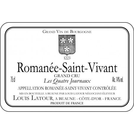 Romanée St Vivant 2012 "The Four Newspapers"