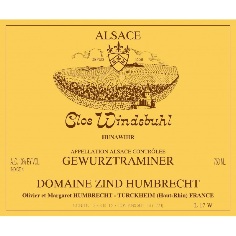 Gewurztraminer - Clos Windsbuhl 2011 - Zind-Humbrecht Gewurztraminer - Clos Windsbuhl 2011 - Zind-Humbrecht