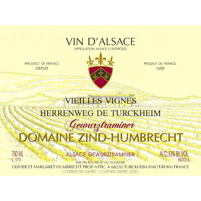 Gewurztraminer Herrenweg de Turckheim Vieilles Vignes 2010 - Zind-Humbrecht Gewurztraminer Herrenweg de Turckheim Vieilles Vignes 2010 - Zind-Humbrecht