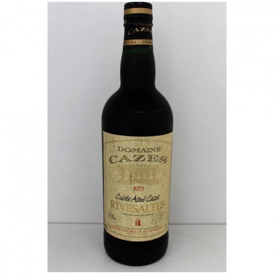 Rivesaltes 1973 - Cuvée Aimé CAZES Rivesaltes 1973 - Cuvée Aimé CAZES