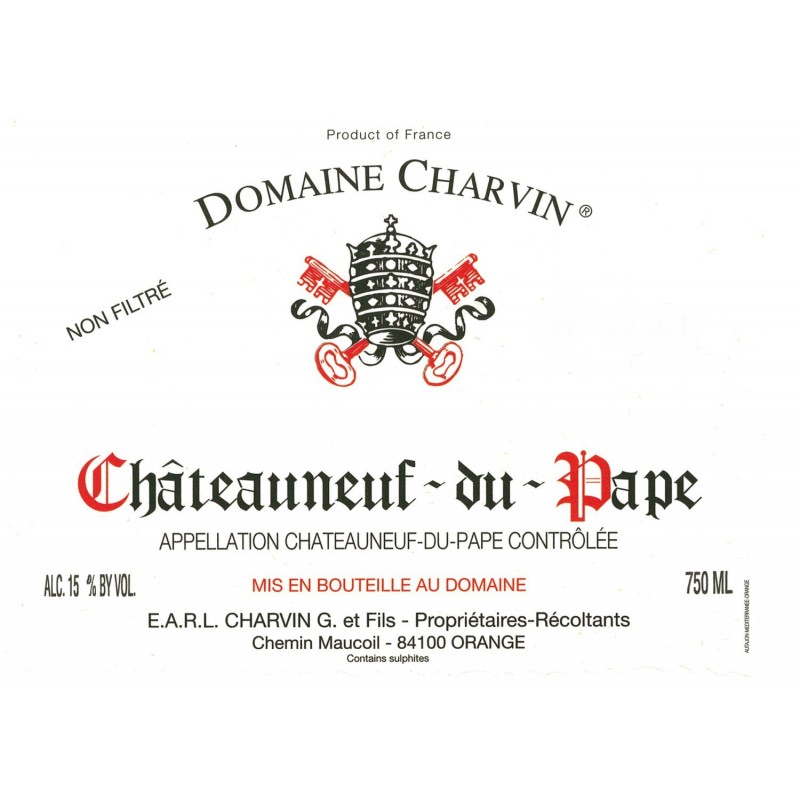 Charvin - Châteauneuf-Du-Pape 2001 Charvin - Châteauneuf-Du-Pape 2001