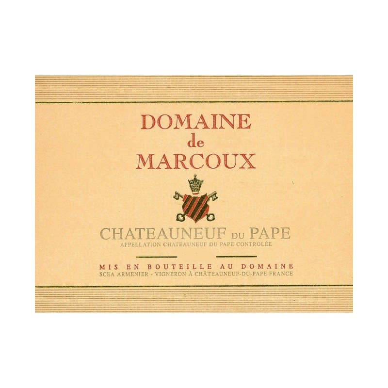 Châteauneuf du Pape 2007 - Domaine de Marcoux Châteauneuf du Pape 2007 - Domaine de Marcoux