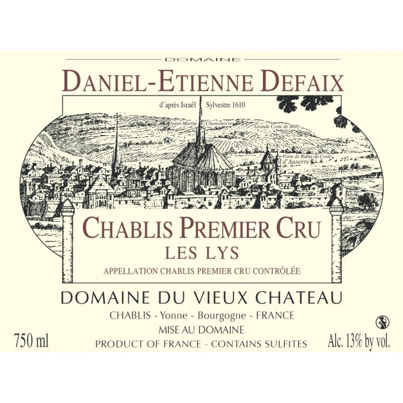 Chablis 1er cru Les Lys 2004 - D.E Defaix Chablis 1er cru Les Lys 2004 - D.E Defaix