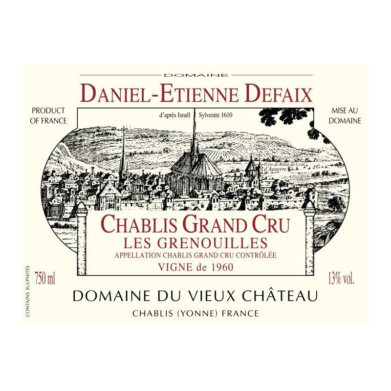 Chablis Grand Cru Grenouilles 2007 - D.E Defaix Chablis Grand Cru Grenouilles 2007 - D.E Defaix