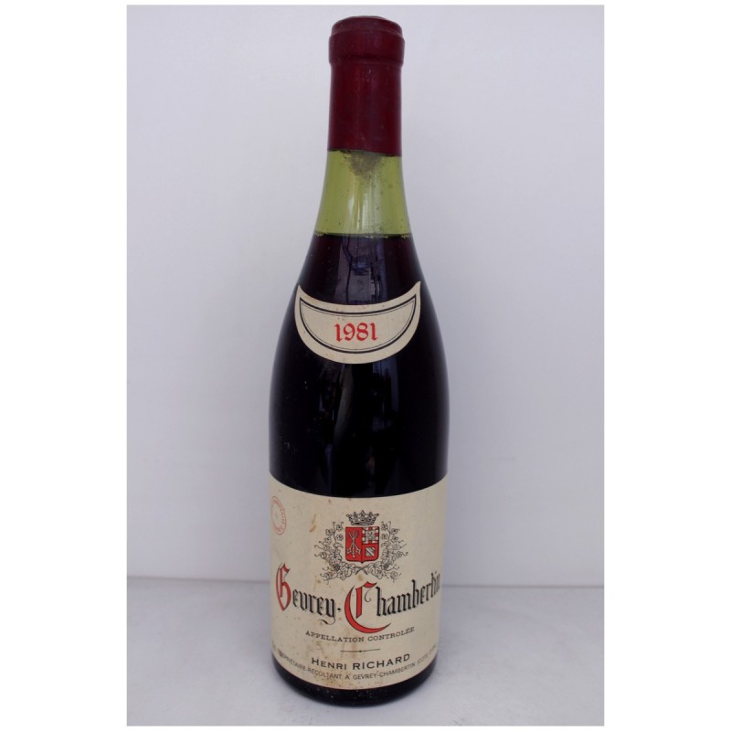 Gevrey-Chambertin 1981 - Henri Richard Gevrey-Chambertin 1981 - Henri Richard