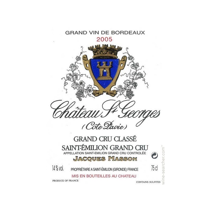 Château St Georges Côte Pavie 2005 Château St Georges Côte Pavie 2005