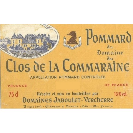 Pommard 1er Cru Clos de la Commaraine - Jaboulet Vercherre Pommard 1er Cru Clos de la Commaraine - Jaboulet Vercherre