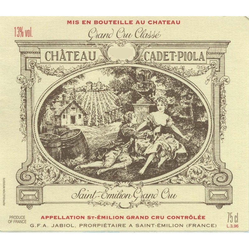 Château Cadet-Piola 2001 Château Cadet-Piola 2001