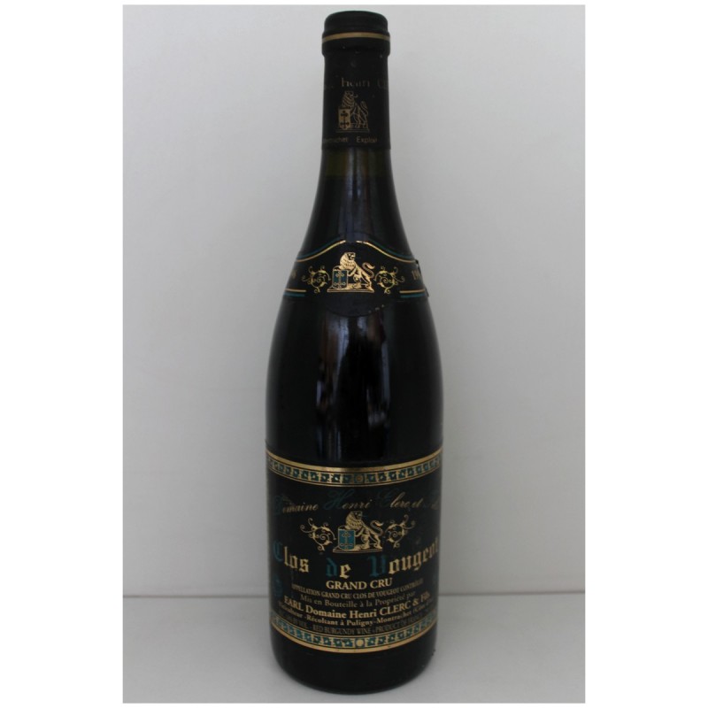 Clos Vougeot Grand Cru 1996 - Henri Clerc Clos Vougeot Grand Cru 1996 - Henri Clerc