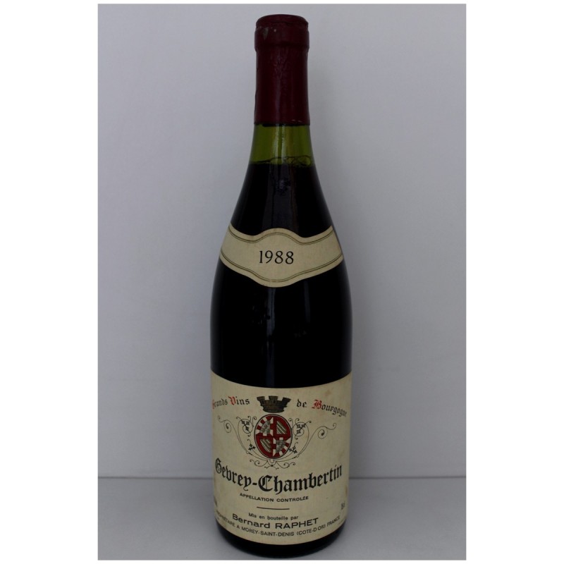 Gevrey-Chambertin 1988 - Bernard Raphet Gevrey-Chambertin 1988 - Bernard Raphet