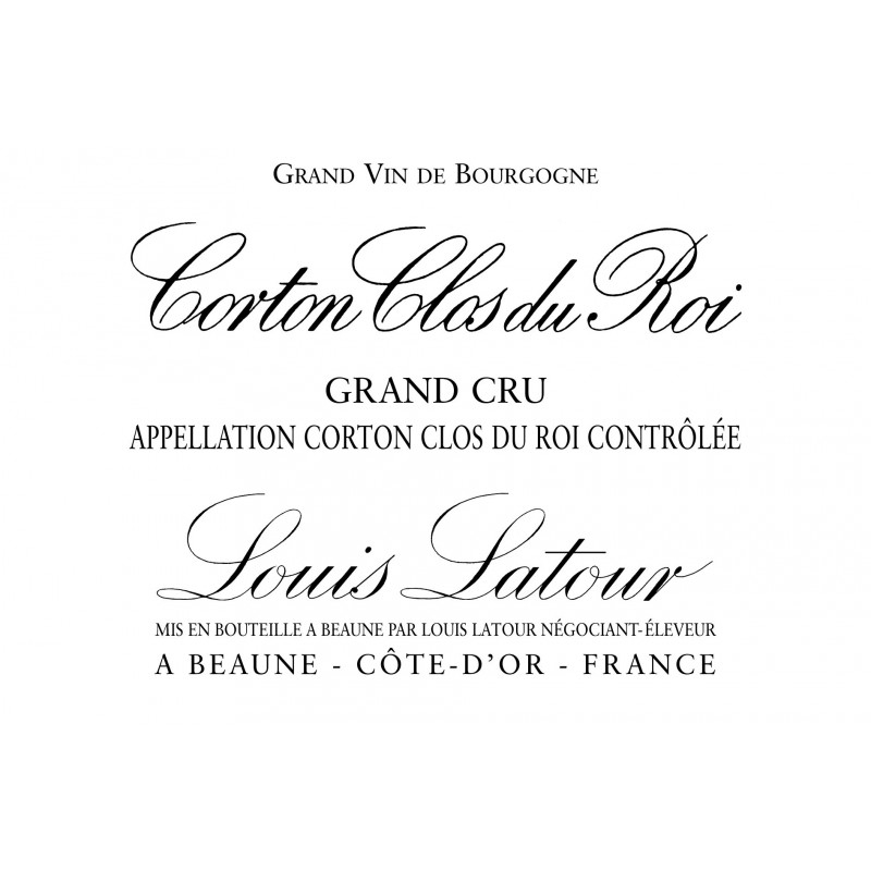 Corton Grand Cru 2009 Clos du Roy - Louis Latour Corton Grand Cru 2009 Clos du Roy - Louis Latour