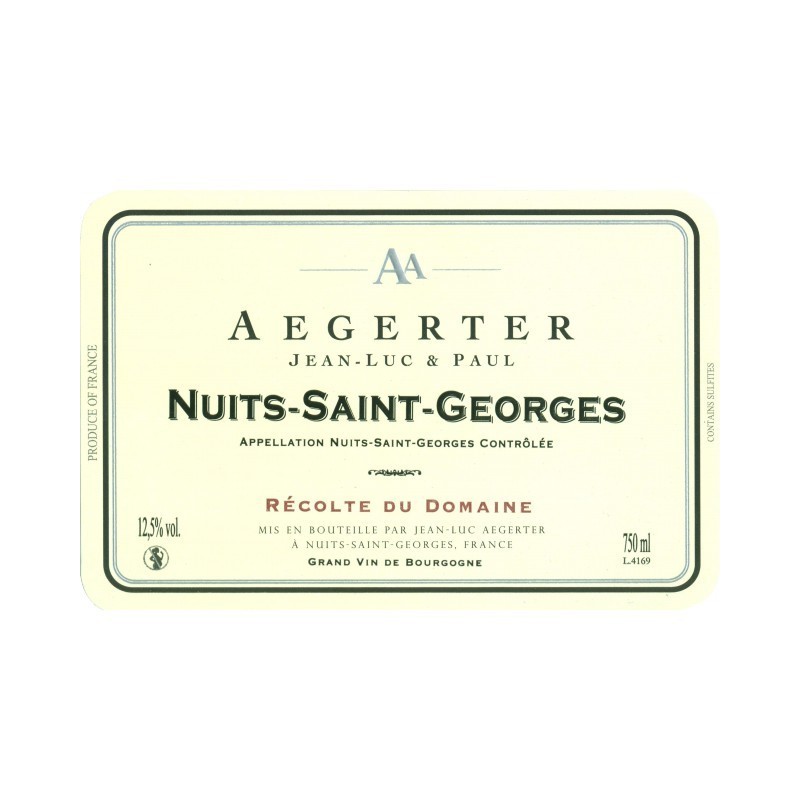 Nuits St Georges 2002 - Recolte du domaine Nuits St Georges 2002 - Recolte du domaine