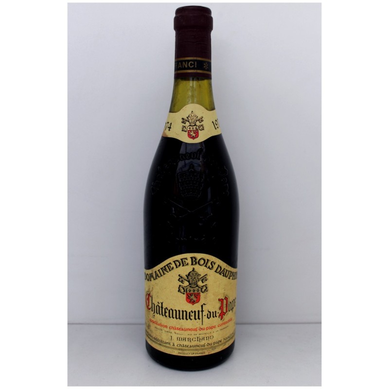 Chateauneuf du Pape 1974 - Domaine de Bois Dauphin Chateauneuf du Pape 1974 - Domaine de Bois Dauphin