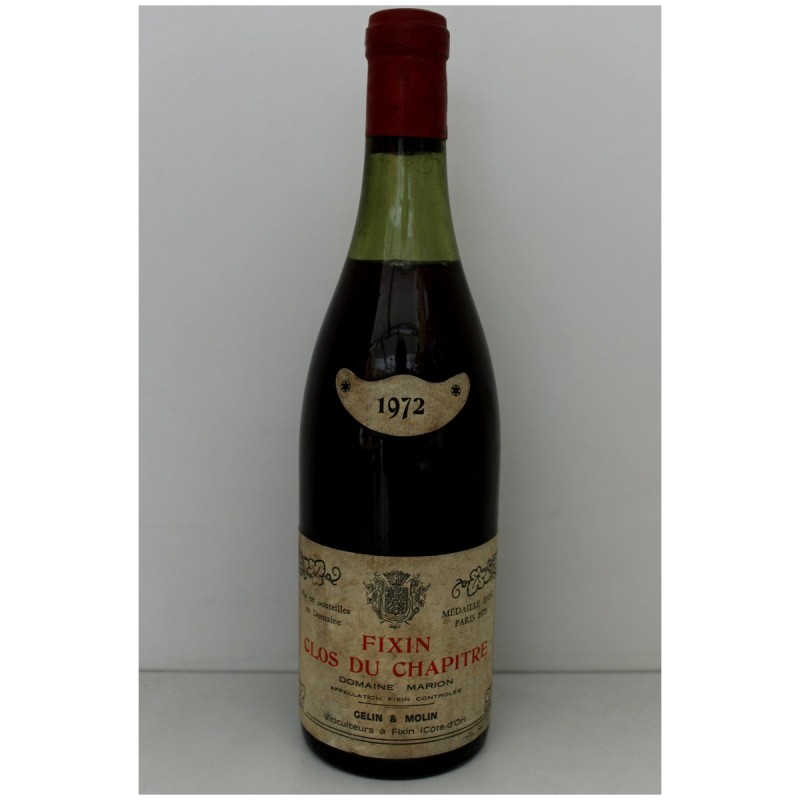 Fixin 1972 - Clos du Chapitre Fixin 1972 - Clos du Chapitre