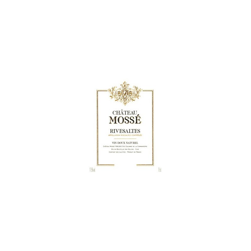 Rivesaltes 1967 - Château Mossé Rivesaltes 1967 - Château Mossé