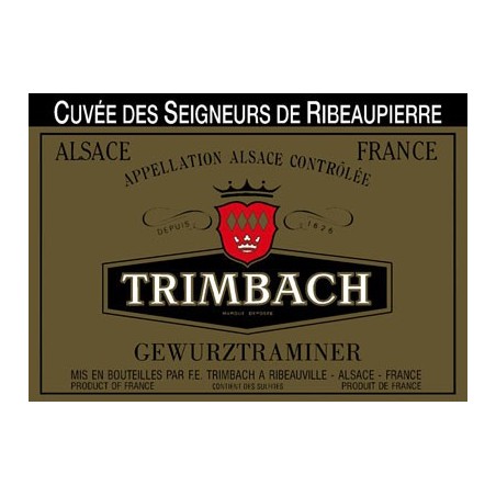 Gewurztraminer Cuvee des Seigneurs Ribeaupierre 2011 - Domaine Trimbach