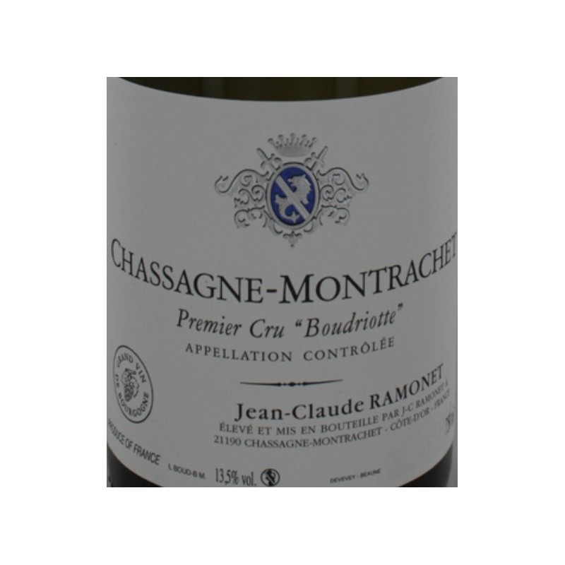 Chassagne Montrachet 1er cru 2015 Boudriotte - Ramonet Chassagne Montrachet 1er cru 2015 Boudriotte - Ramonet