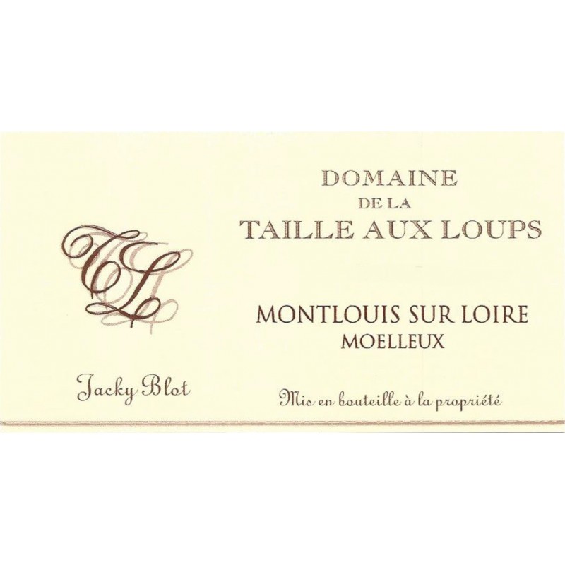 Montlouis Moelleux 2015 - Domaine de la taille aux loups - Jacky Blot Montlouis Moelleux 2015 - Domaine de la taille aux loups - Jacky Blot