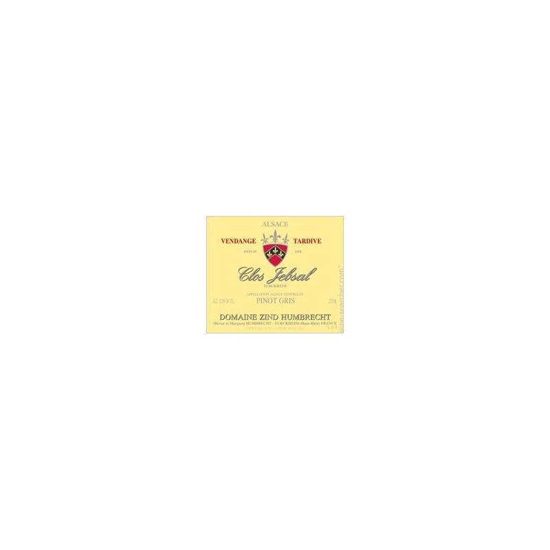 Pinot Gris Clos Jebsal - Vendanges Tardives 2010 Pinot Gris Clos Jebsal - Vendanges Tardives 2010