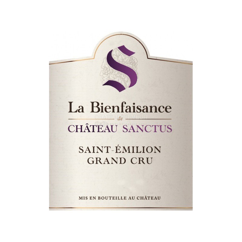 La Bienfaisance du Château Sanctus 2014 La Bienfaisance du Château Sanctus 2014