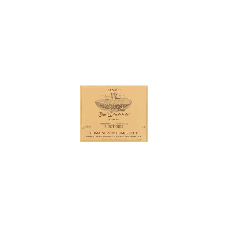 Pinot Gris Clos Windsbuhl 2005 Vendanges Tardives - Zind-Humbrecht Pinot Gris Clos Windsbuhl 2005 Vendanges Tardives - Zind-Humbrecht