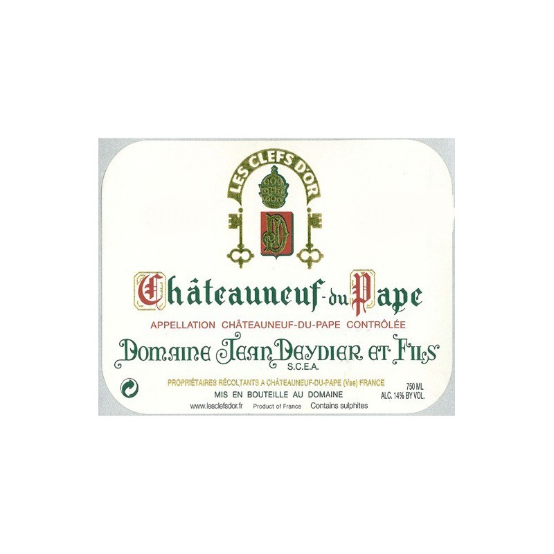 Chateauneuf du Pape 1974 - Les clefs d'or Chateauneuf du Pape 1974 - Les clefs d'or