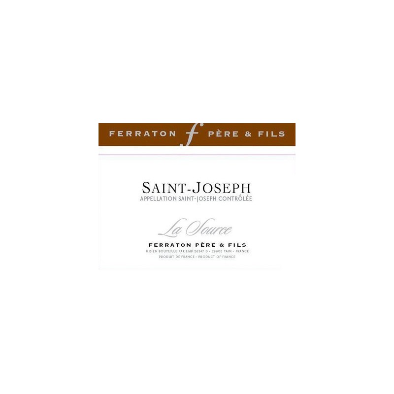 St Joseph 2015 " La Source " - Ferraton Pere & Fils St Joseph 2015 " La Source " - Ferraton Pere & Fils