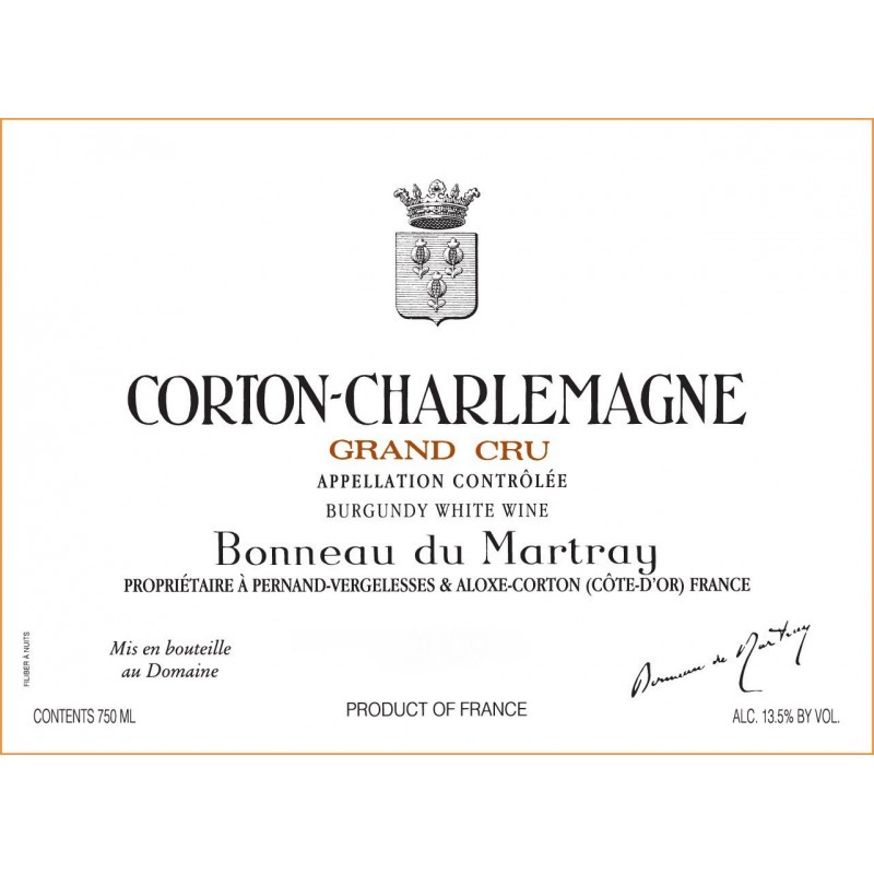 Corton-Charlemagne 1988 - Bonneau du Martray Corton-Charlemagne 1988 - Bonneau du Martray