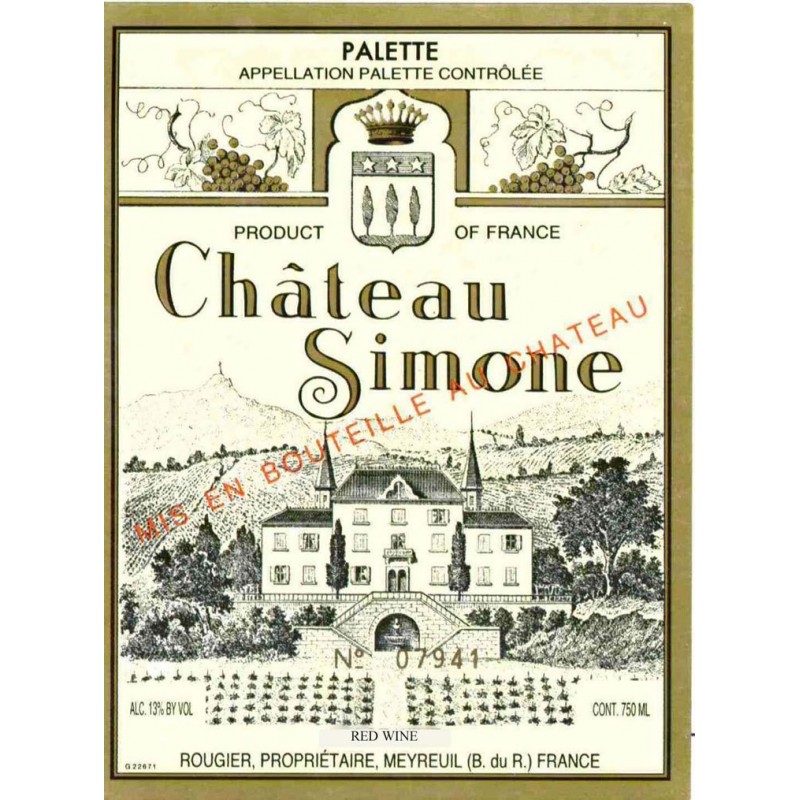 Château Simone 2014 Rouge Château Simone 2014 Rouge