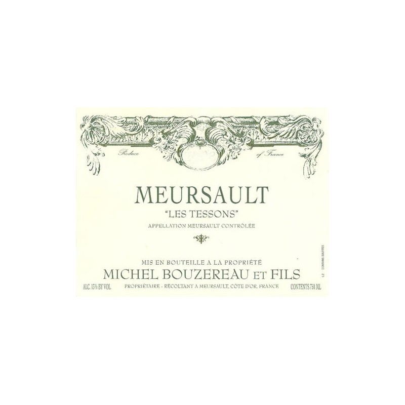 Meursault 2016 "Les Tessons" - Michel Bouzereau Meursault 2016 "Les Tessons" - Michel Bouzereau