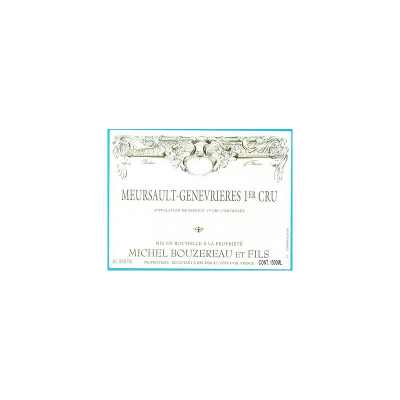 Meursault Genevrieres 1er Cru 2016 - Michel Bouzereau Meursault Genevrieres 1er Cru 2016 - Michel Bouzereau