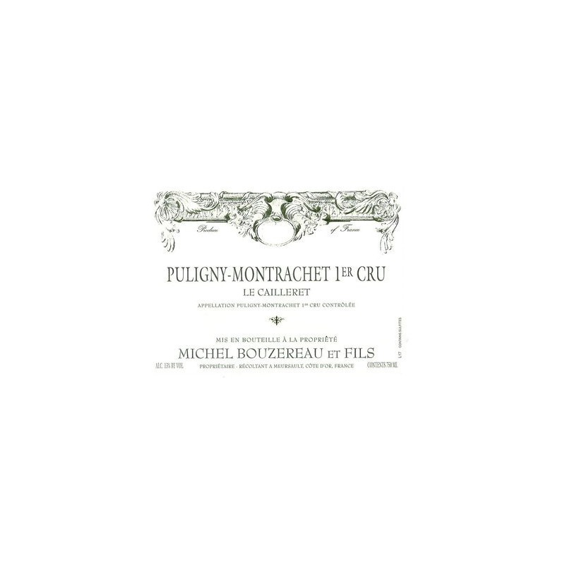 Puligny-Montrachet 1er Cru 2016 "Le Cailleret" - Michel Bouzereau Puligny-Montrachet 1er Cru 2016 "Le Cailleret" - Michel Bouzereau