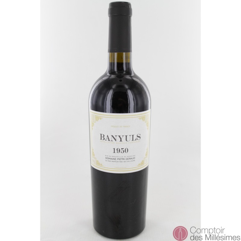Banyuls 1950 - Domaine Pietri Geraud Banyuls 1950 - Domaine Pietri Geraud