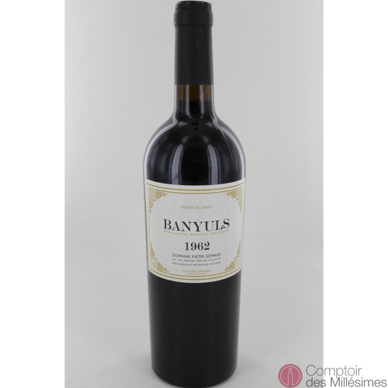 Banyuls 1962 - Domaine Pietri Geraud Banyuls 1962 - Domaine Pietri Geraud