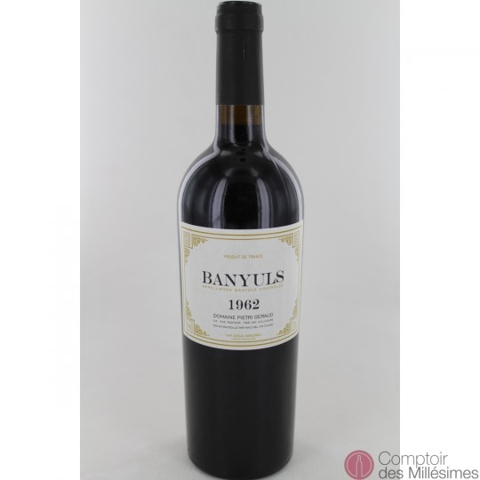 Banyuls 1962 - Domaine Pietri Geraud Banyuls 1962 - Domaine Pietri Geraud