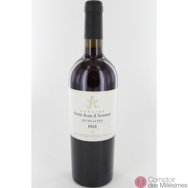 Rivesaltes 1953 - Domaine Saint Jean d'Aramon Rivesaltes 1953 - Domaine Saint Jean d'Aramon