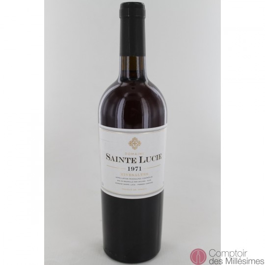 Rivesaltes 1971 - Domaine Sainte Lucie Rivesaltes 1971 - Domaine Sainte Lucie