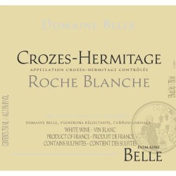 Crozes-Hermitage Blanc 2016 Roche Blanche - Domaine Belle