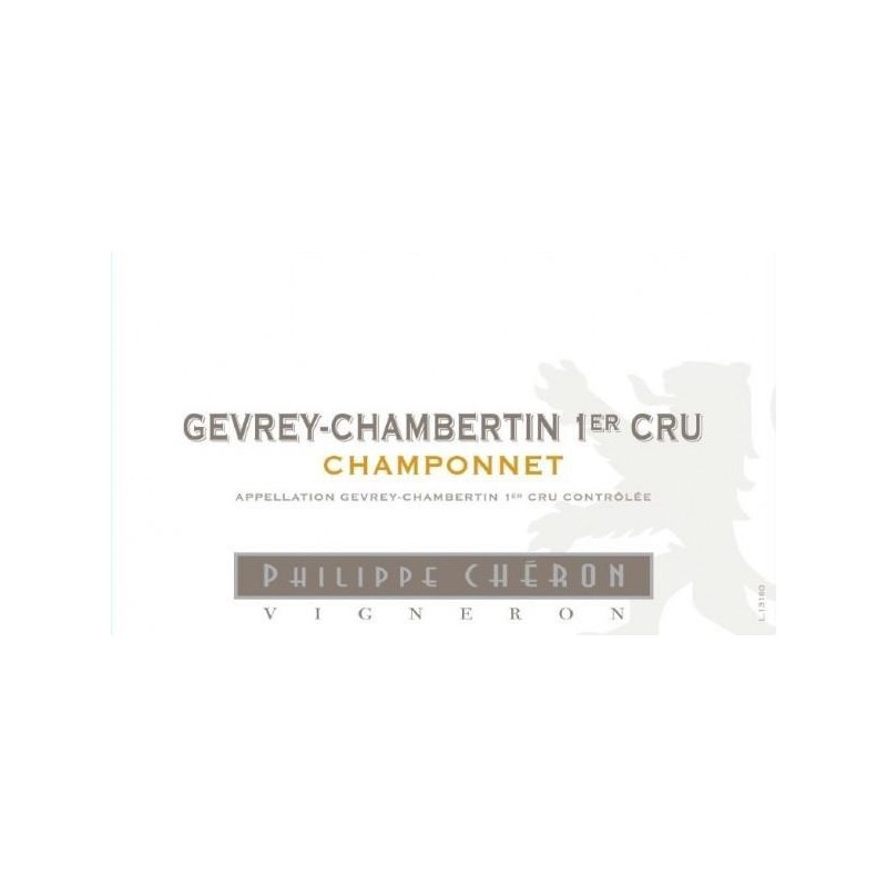 Gevrey Chambertin 1er Cru 2014 Champonnet - Philippe Chéron Gevrey Chambertin 1er Cru 2014 Champonnet - Philippe Chéron