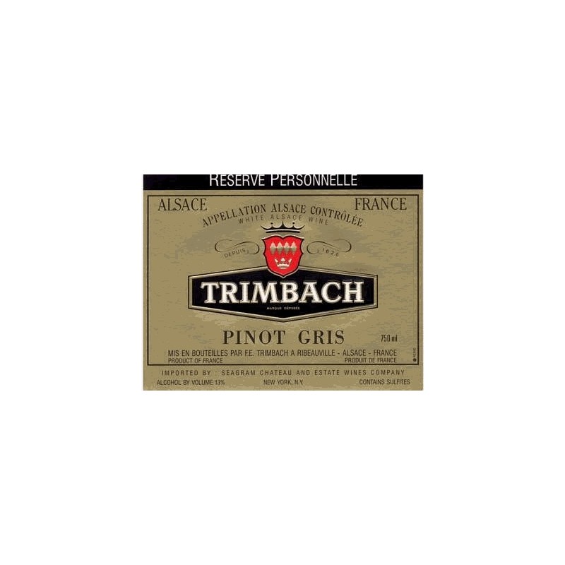 Pinot Gris Réserve Personnelle 2014 - Domaine Trimbach Pinot Gris Réserve Personnelle 2014 - Domaine Trimbach