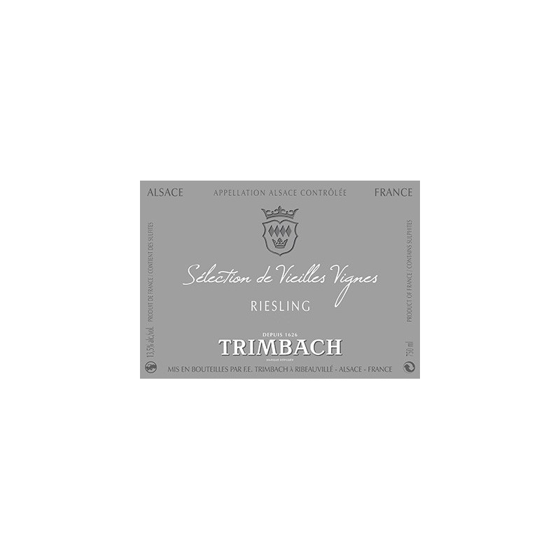 Riesling Vieilles Vignes 2015 - Domaine Trimbach Riesling Vieilles Vignes 2015 - Domaine Trimbach