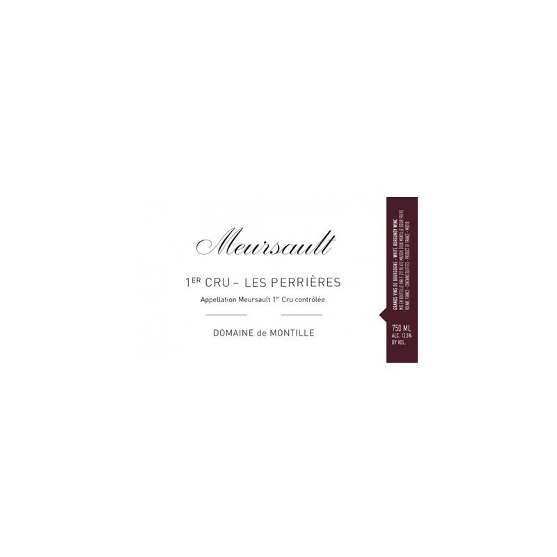 Meursault 1er cru 2015 Les Perrières - Domaine de Montille Meursault 1er cru 2015 Les Perrières - Domaine de Montille