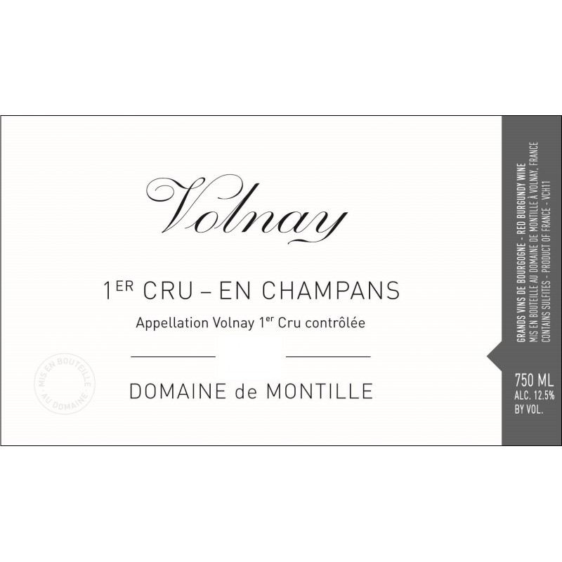 Volnay 1er cru 2015 En Champans - Domaine de Montille Volnay 1er cru 2015 En Champans - Domaine de Montille