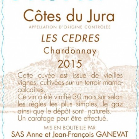 Côtes du Jura Les Cèdres 2015  - Ganevat