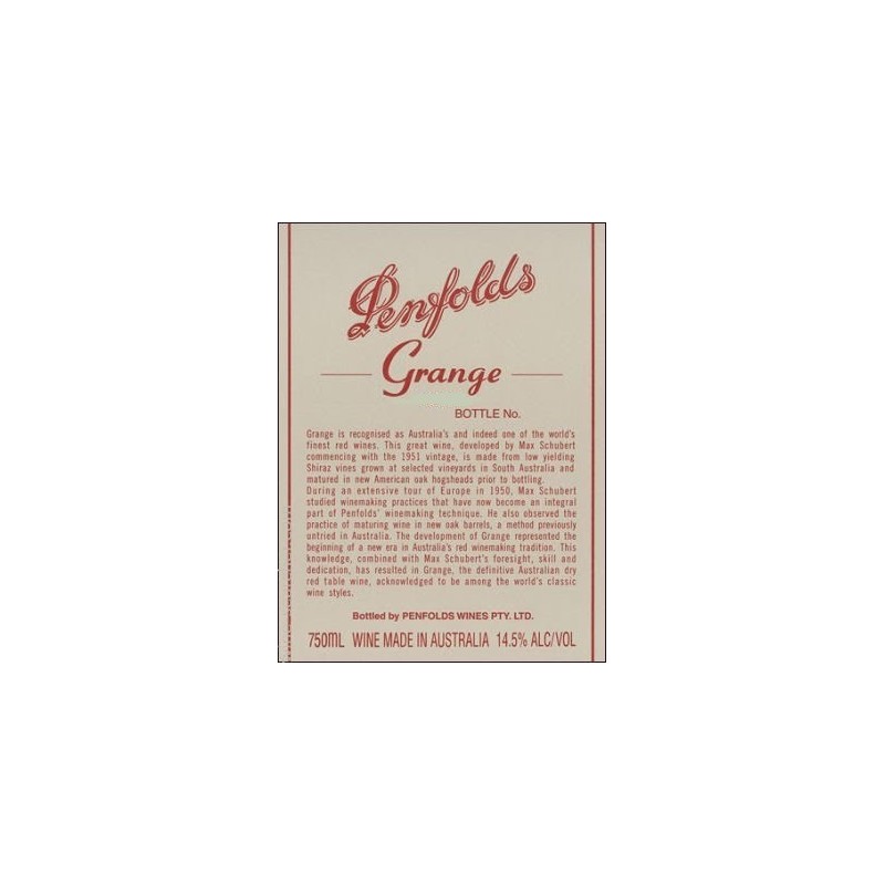 Penfolds Grange Penfolds Grange