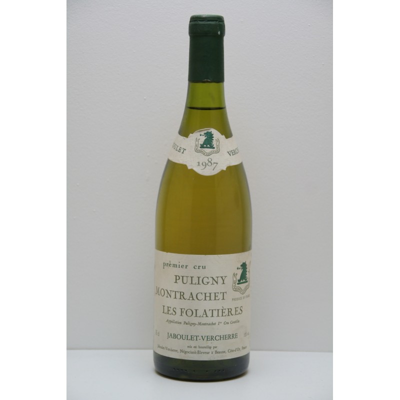 Puligny Montrachet 1er cru 1987 - les folatieres Puligny Montrachet 1er cru 1987 - les folatieres